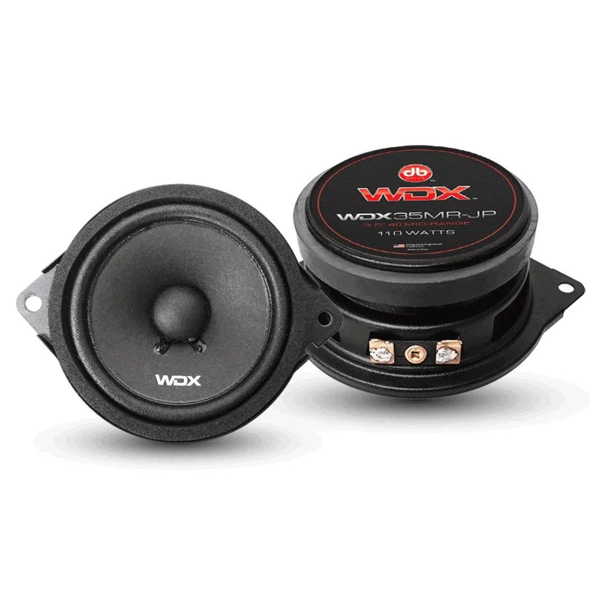 Db Drive 3.5" Midrange 110 Watt Plug-N-Play Jeep Speakers With Speaker Harness (Wdx35mr-Jp) 2