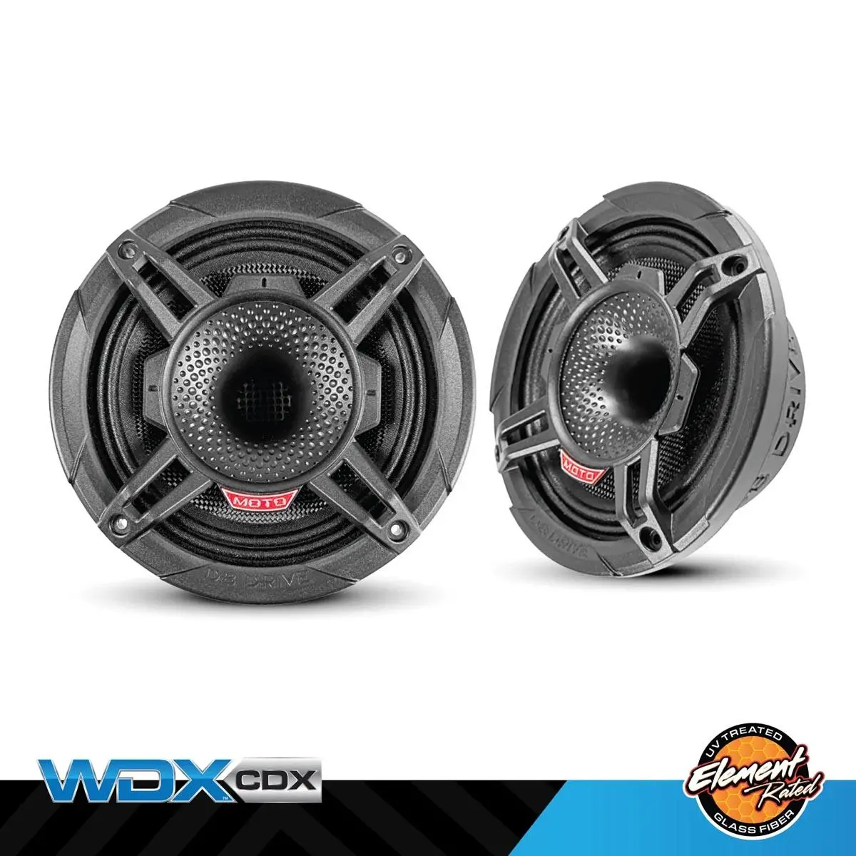 Db Drive 6.5" 2 Way Loudspeaker With Rear Mounted Cd Pair Packed (Wdx6moto-Cdx) 1
