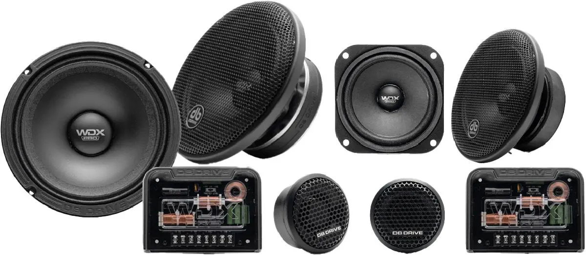 Db Drive 6.5" 500 Watt Pro Reference 3 Way Component Loudspeaker Set (Wdx P65c3) 1