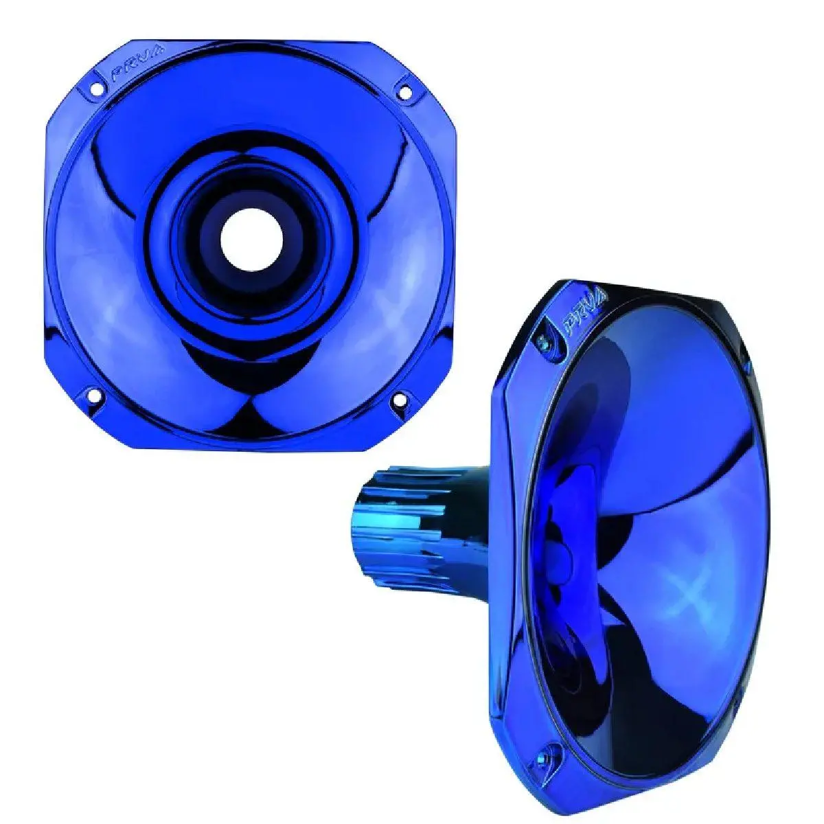 Prv Audio - 1" Exit Screw-On Wave Guide - 45�� X 45�� - Blue Chrome Finish - Short Version (Wgp14-25Bluecr-S) 1