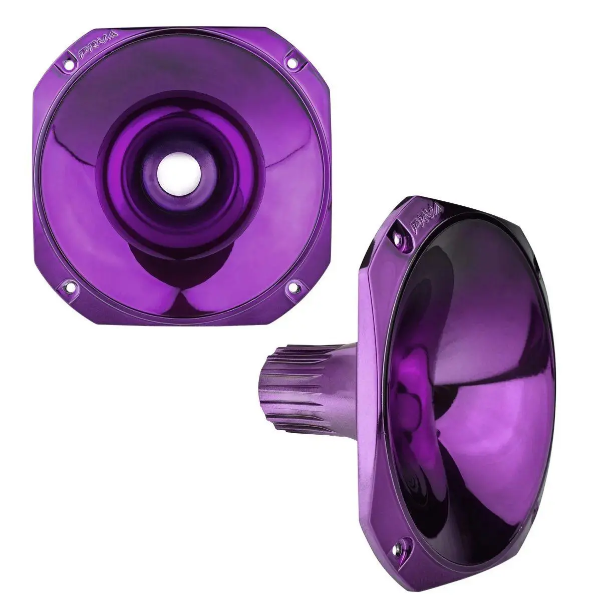 Prv Audio - 1" Exit Screw-On Wave Guide - 45�� X 45�� - Purple Chrome Finish - Short Version (Wgp14-25Purplecr-S) 1