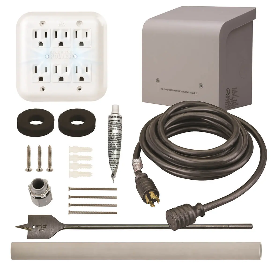 Reliance Wkpbn3020 250-Volt 30-Amp Generator Through The Wall Kit W/ Pc3020m 1