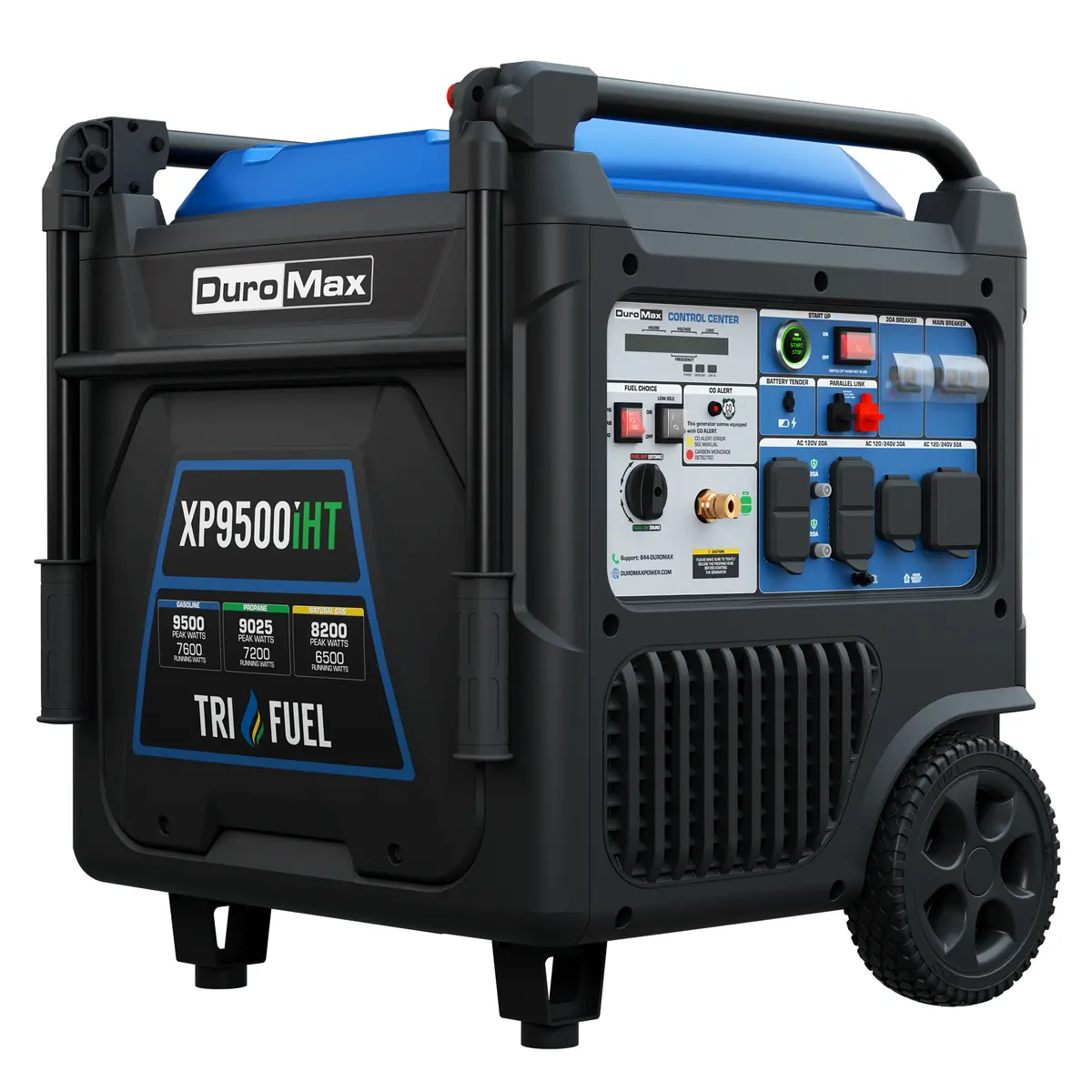Duromax Xp9500iht 9,500 Watt Portable Tri Fuel Inverter Generator - Quiet, Low Thd 1