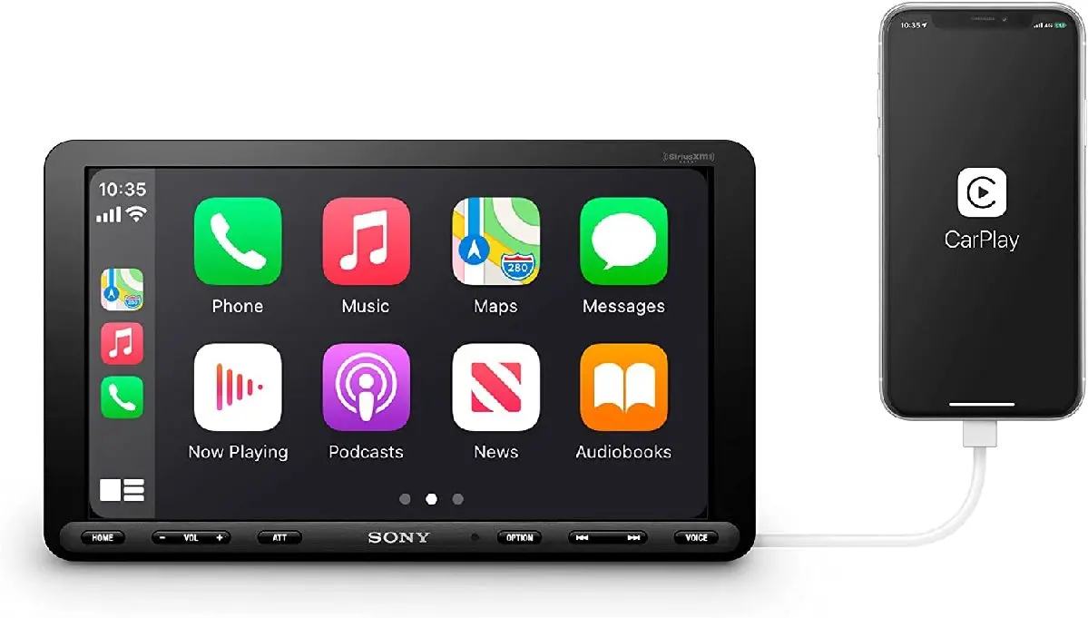 Sony 8.95" Single Din W/ Carplay & Android Auto (Xavax-8100) 1