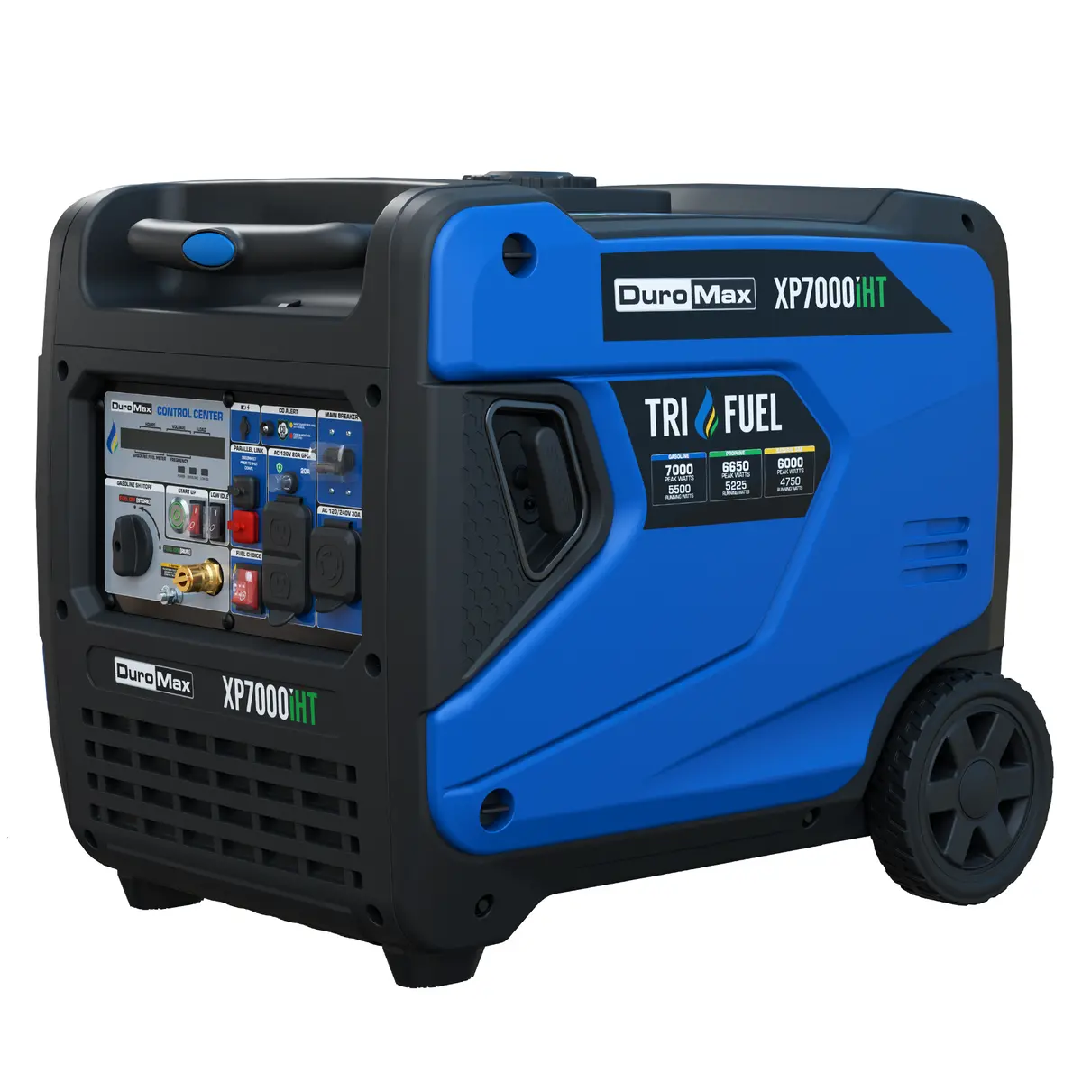 Duromax Xp7000iht 7,000 Watt Portable Tri Fuel Inverter Generator - Quiet, Low Thd 1