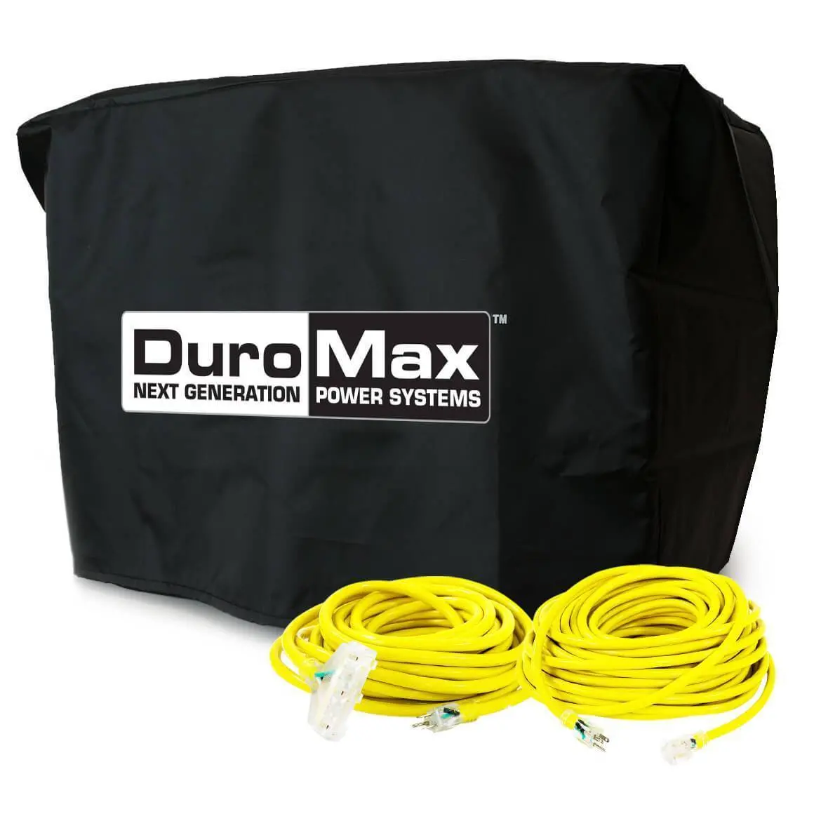 Duromax Small Generator Cords And Cover Starter Kit (Fits 5,500 Watt Units And  Lower) 1