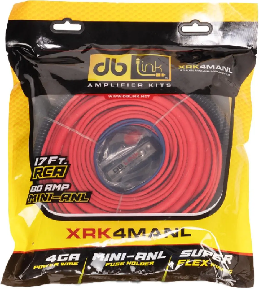 Db Link 4 Gauge Super Flex Mini Anl Amplifier Kit (Xrk4manl) 1