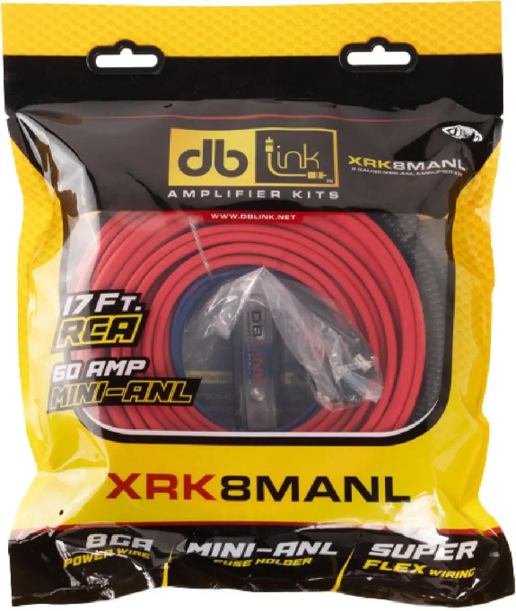 Db Link 8 Gauge Super Flex Mini Anl Amplifier Kit (Xrk8manl) 1