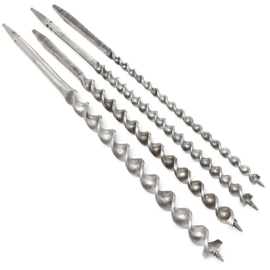 4X Long Auger Bits - 3/8" - 3/4" 1