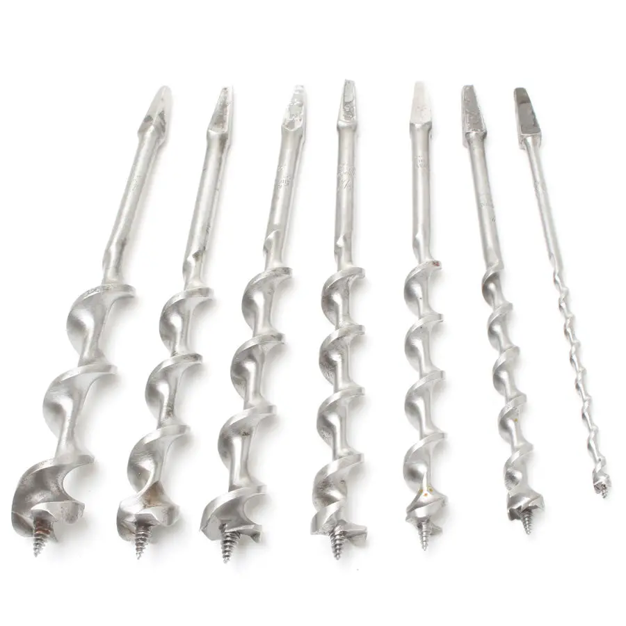 7X Ridgway Auger Bits - 1/4" - 1" 1