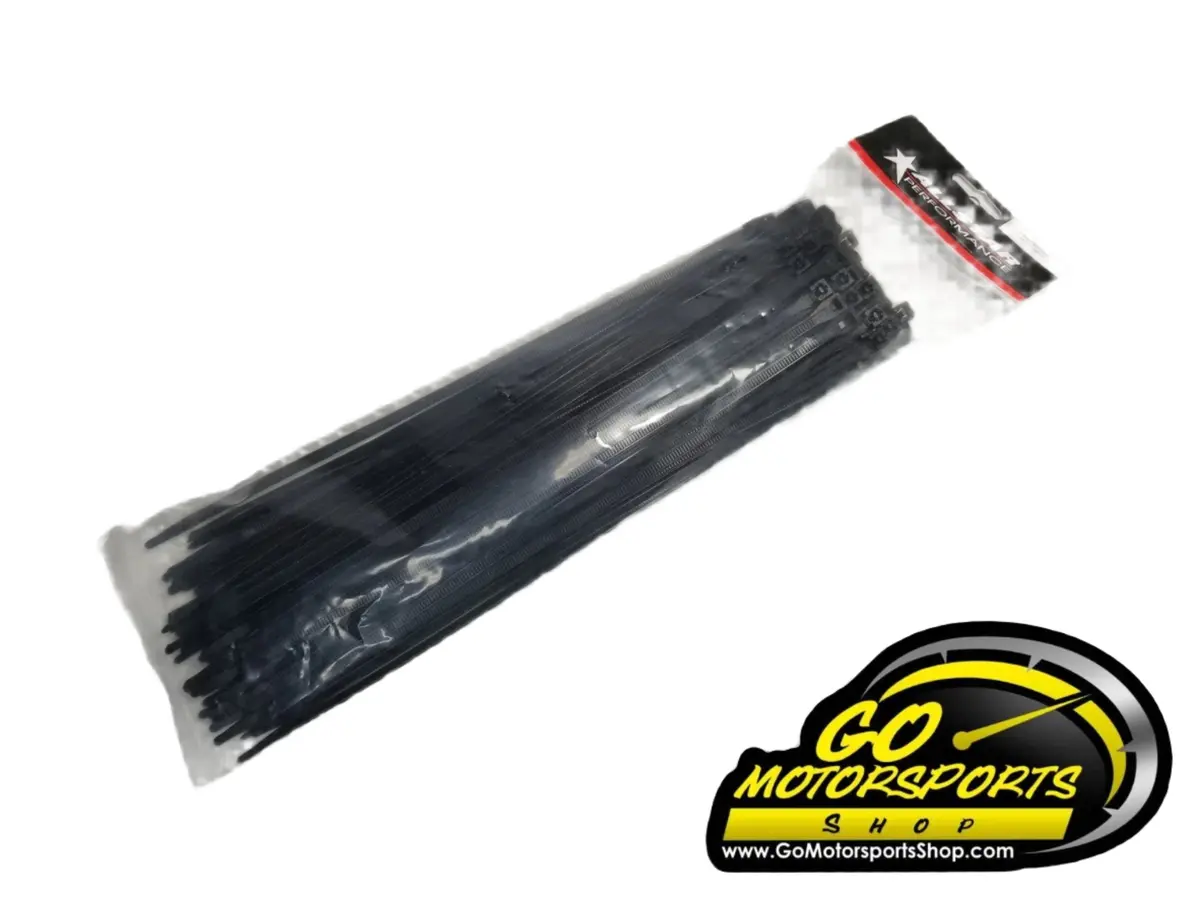 Allstar 11-1/4” Black Wire Ties (100 Pack) 1