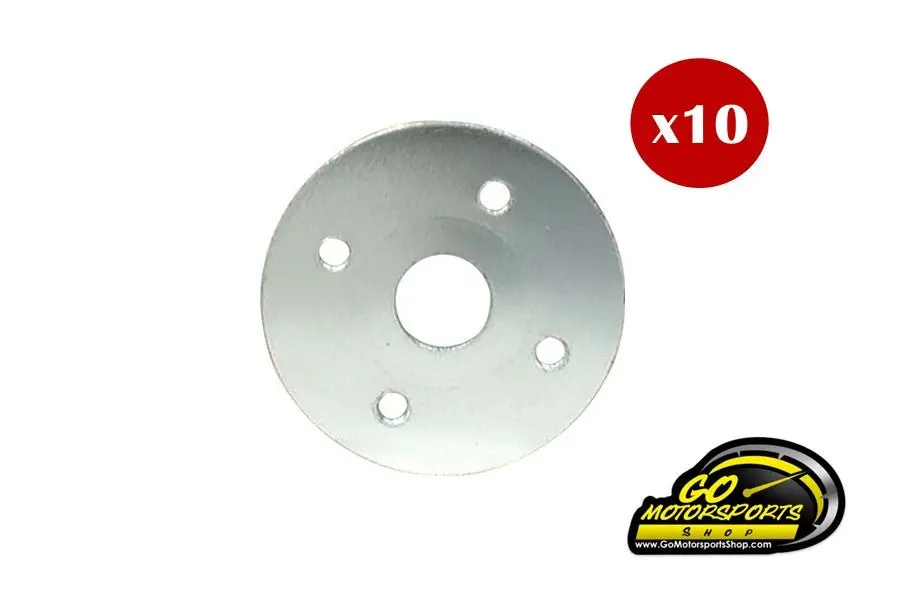 Allstar Lightweight Hood Pin Plate, Pack Of 10 (Small Diameter) 1
