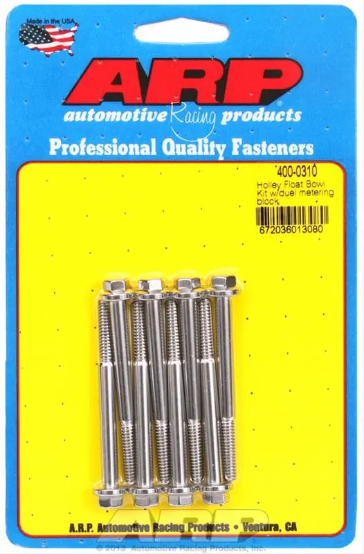 Arp Carburetor Float Bowl Bolt Kit – 400-0310 1