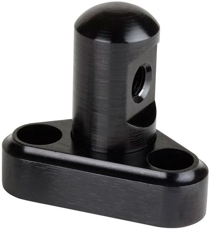 Gm Ls1-Specific Single-Stud Throttle Cable Mount Bracket – Matte Black Finish 1
