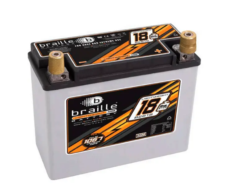 B2618 Braille Lightweight Agm Battery 18Lbs/1168Pca 1