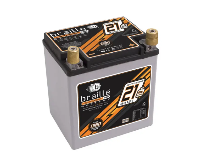 B3121 Braille Lightweight Agm Battery 21Lbs/1380Pca 1