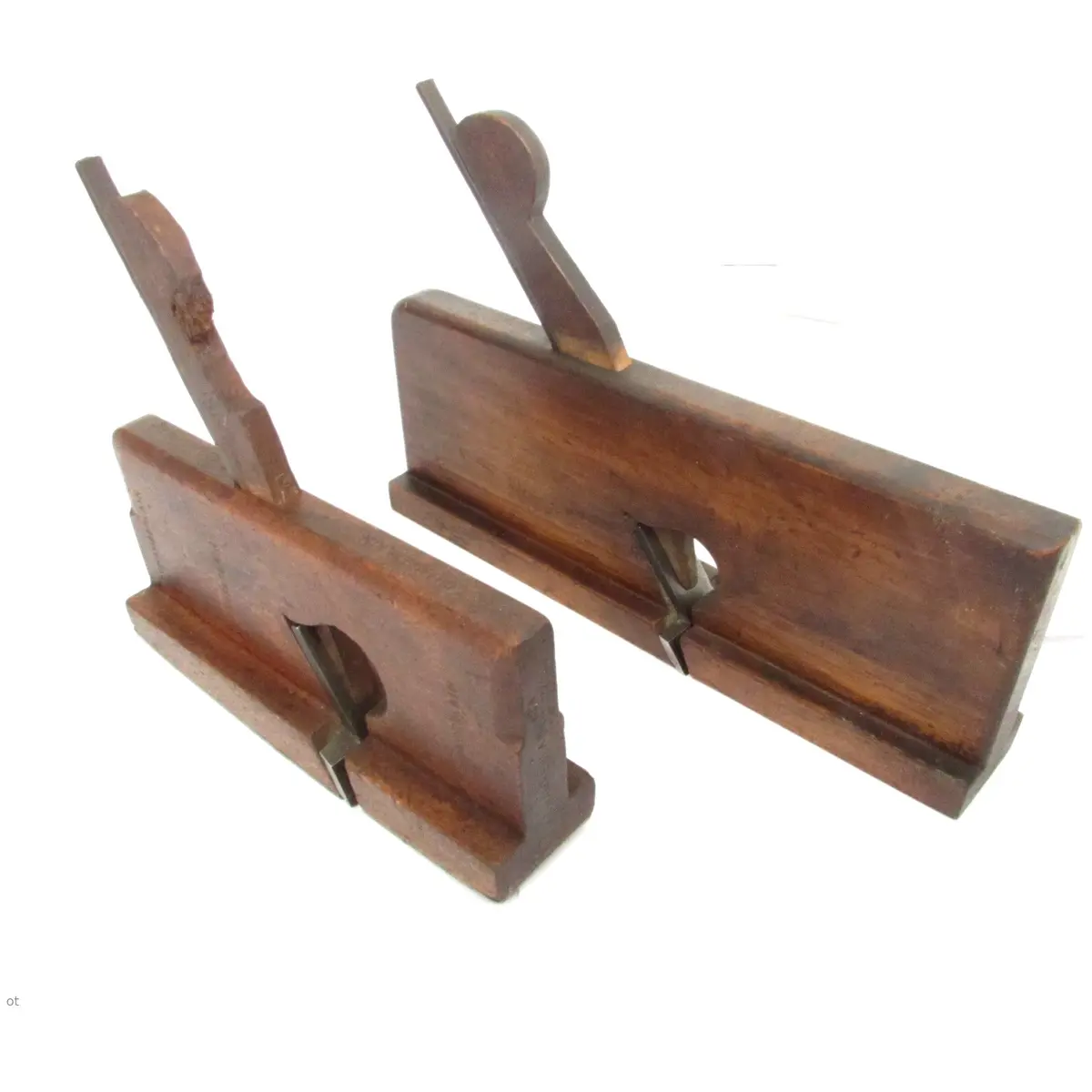 Sold - 2X Wooden Coachmakers Rebate Planes (Beech) 1