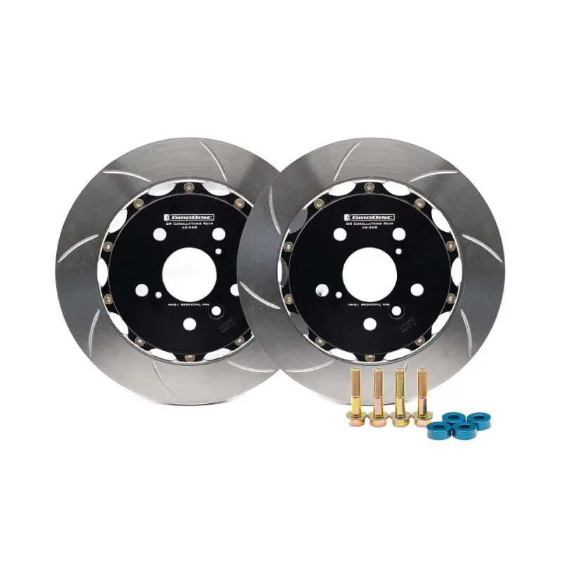 Girodisc 2023+ Toyota Gr Corolla Slotted Rear Rotors 1