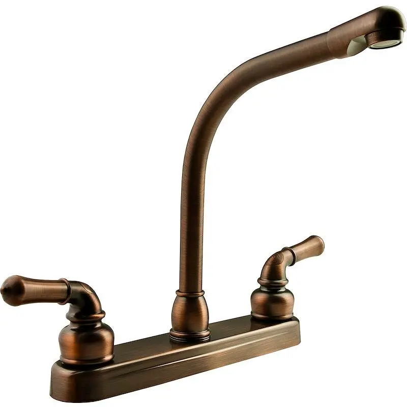 Dura Faucet (Df-Pk210c-Orb) Hi-Rise Rv Kitchen Faucet With Classical Levers (Oil Rubbed Bronze) 1