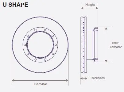 Dwtr0005 Bendix Air Disc Rotor For Prevost Front And Tag 1