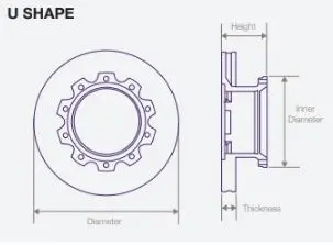 Dwtr0027 Air Disc Rotor For Van Hool New Style Drive Axle 1