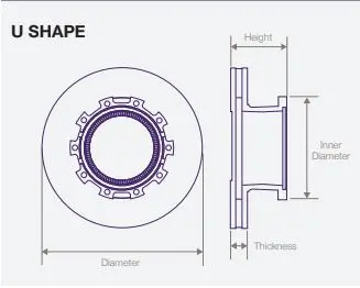 Dwtr0041 Air Disc Rotor For Gunite/Haldex R6206m Hendrickson – S-28595 1