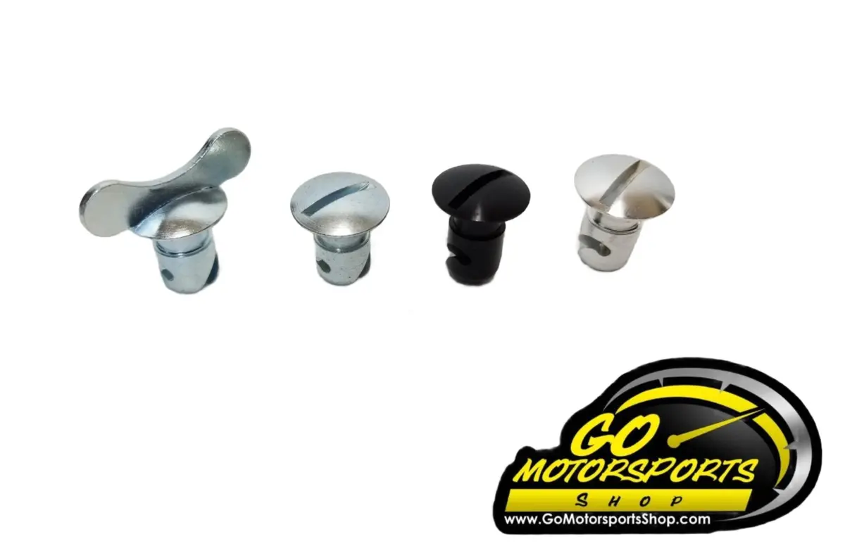 Dzus  / Quarter-Turn Panel Fasteners - Undercut (Black / Silver / Winged) 1
