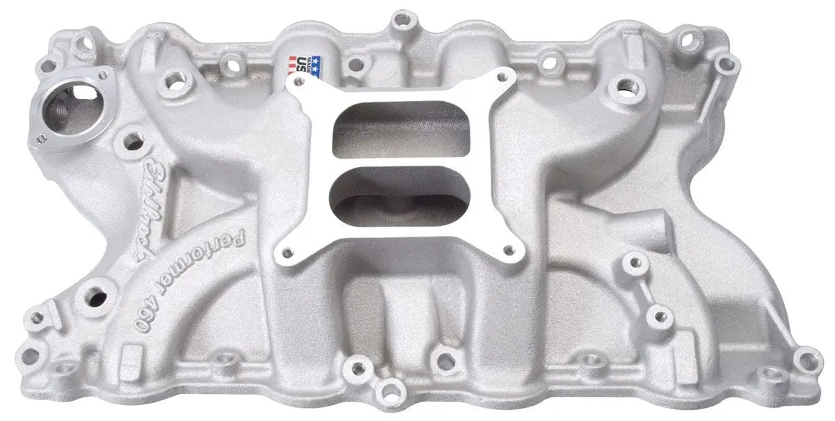 Edelbrock Performer Aluminum Intake Manifold – Carbureted V8 (Ed2166) 1