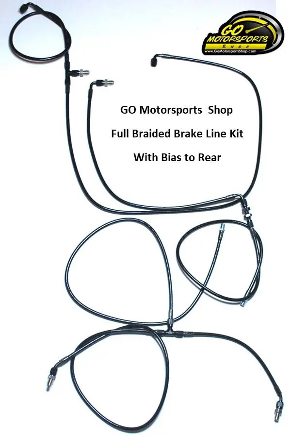 Full Braided Brake Line Kit With Bias To Rear | Legend Car 1