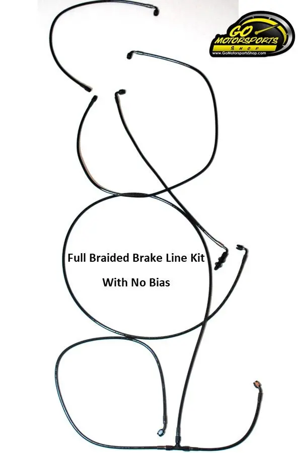 Full Braided Brake Line Kit With No Bias | Legend Car 1