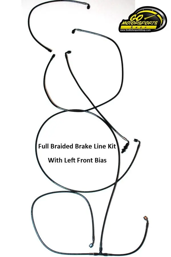 Full Braided Brake Line Kit With Right Front Bias (Bias Mounted In Car) | Legend Car 1