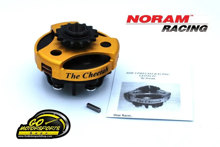 Go Kart | Noram Cheetah Clutch #35 Chain - 2 Disc - 3/4" Shaft (15 Tooth) 1