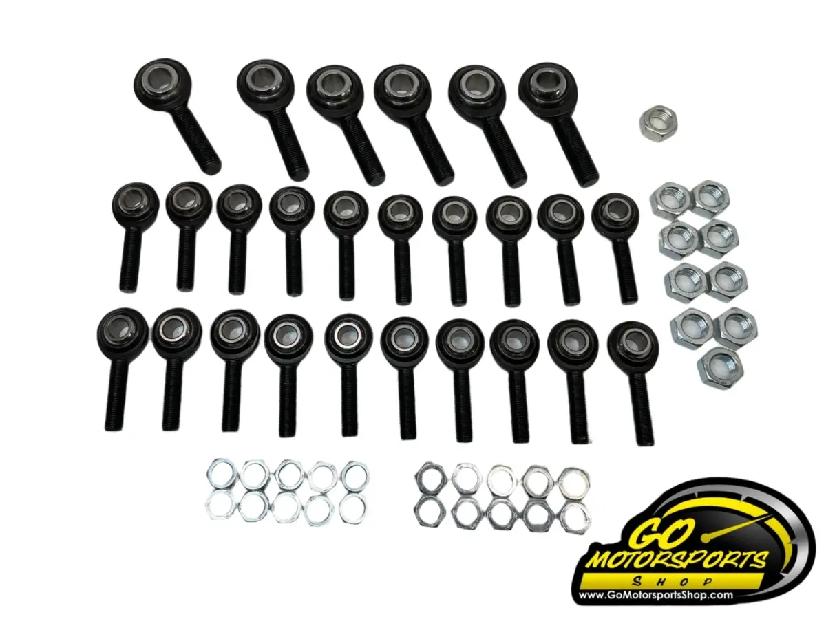 Heim / Jam Nut Package - 2-Piece Black Oxide Chrome Molly Heim | Bandolero 1