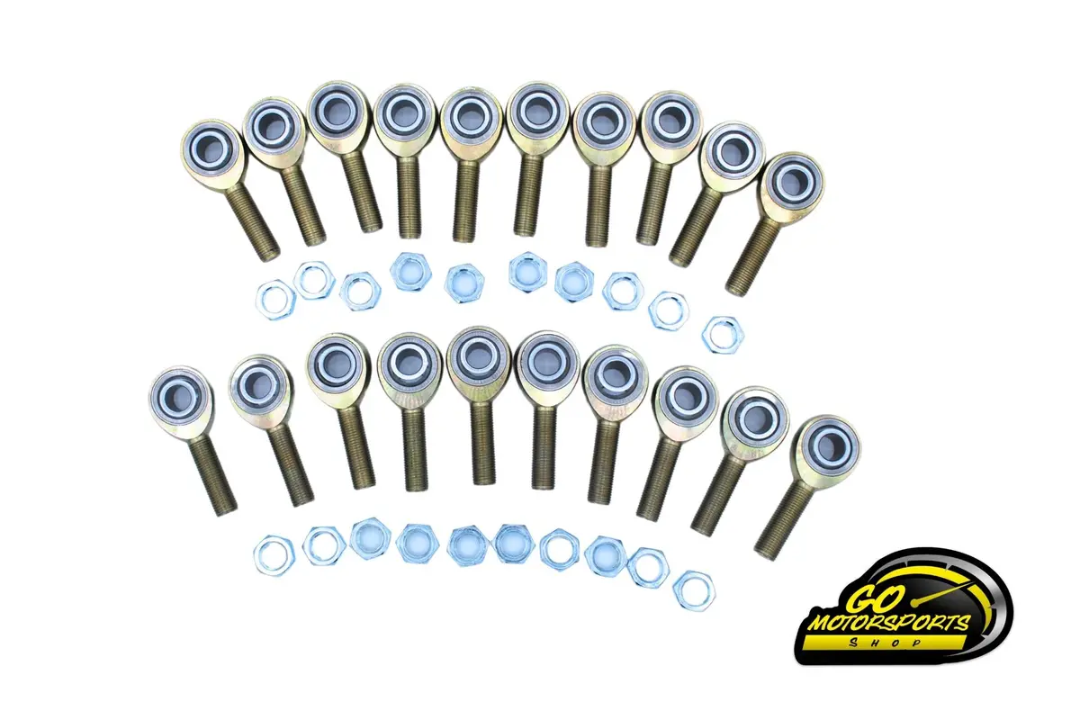 Heim / Jam Nut Package Of 1/2" X 1/2" Jm8t 3-Piece (Gold) | Legend Car 1