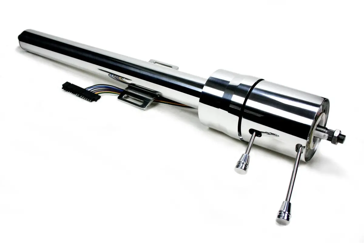 Ididit Adjustable Floor-Shift Steering Column – Polished Aluminum (1170820051) 1