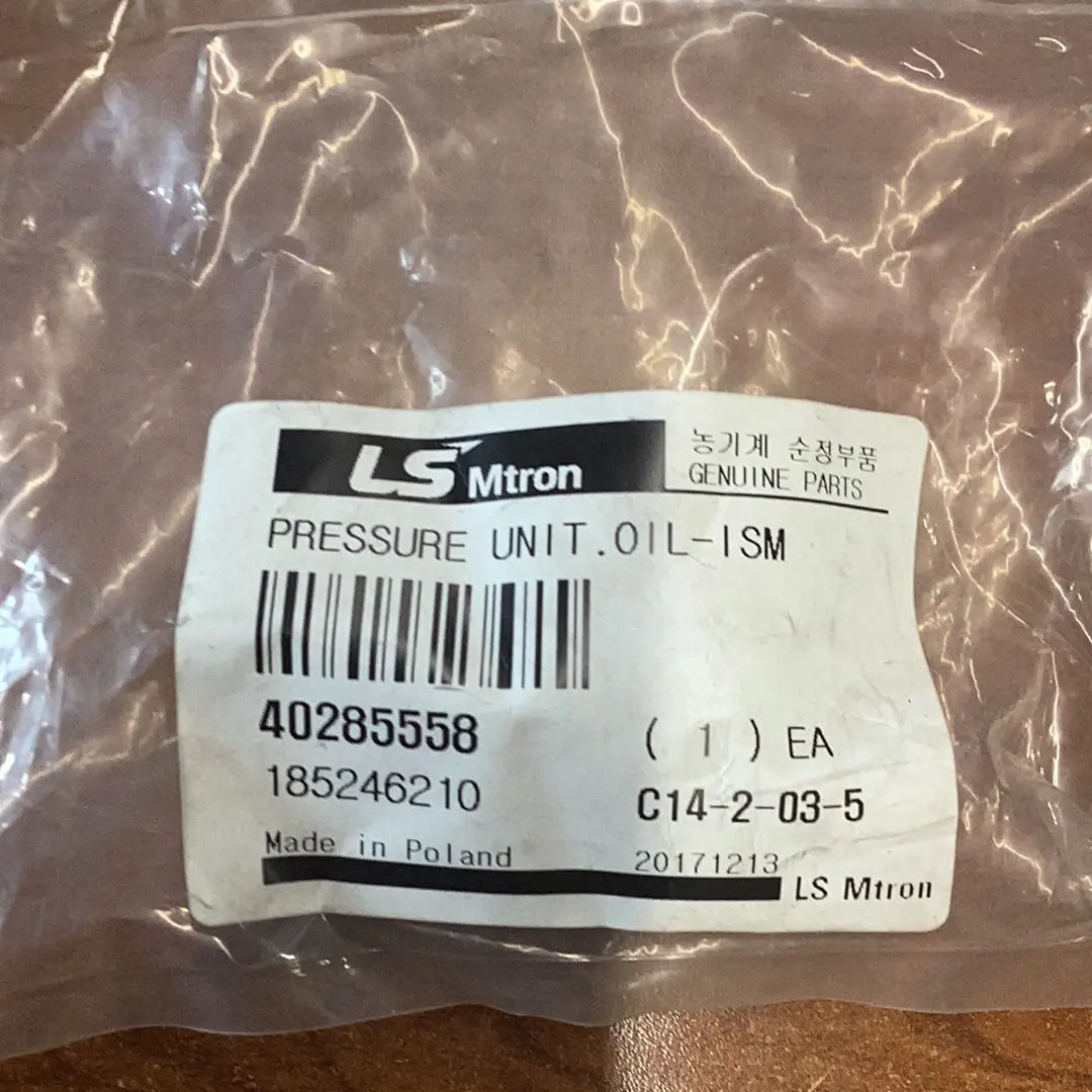 Ls Tractor Pressure Unit Oil Ism, 40285558 1