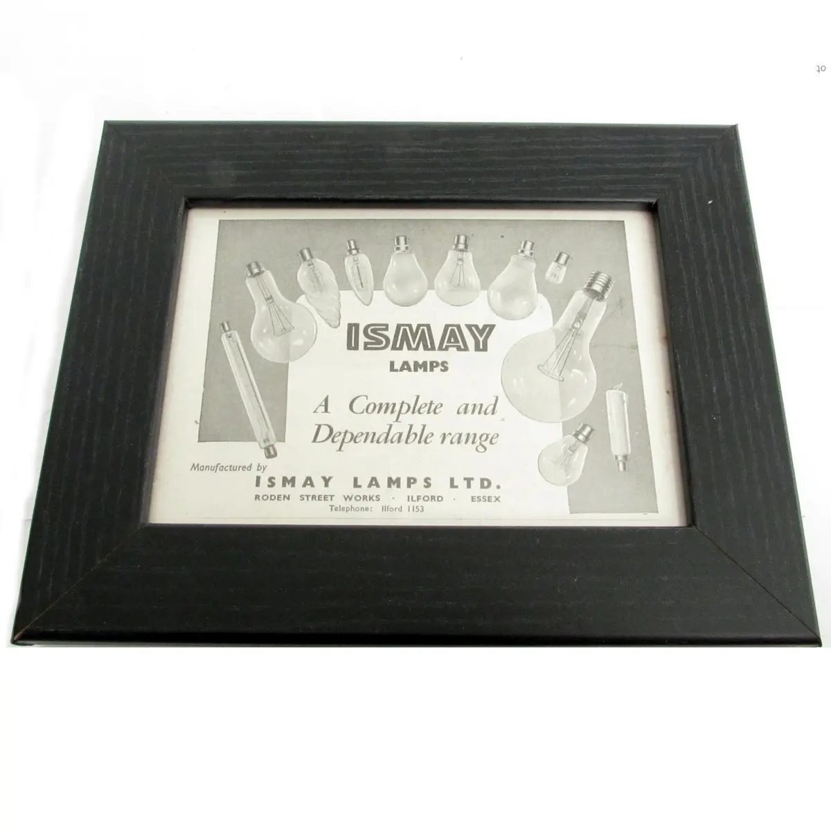 1950'S Framed Ismay Lamps Picture - Size: A6 1