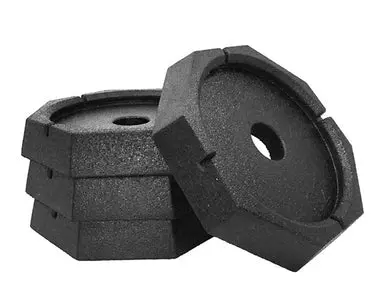 Jack Pad Snappad Xtrsp4 Xtra, Rubber, Fits 9" Round Jack Foot, Black, 11" Diameter 1