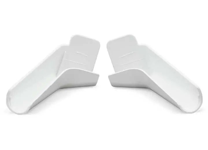 Long Flexible Rain Water Gutter Spout Fits 1-1/16 Inch Wide Rails 94172, Polar White 1