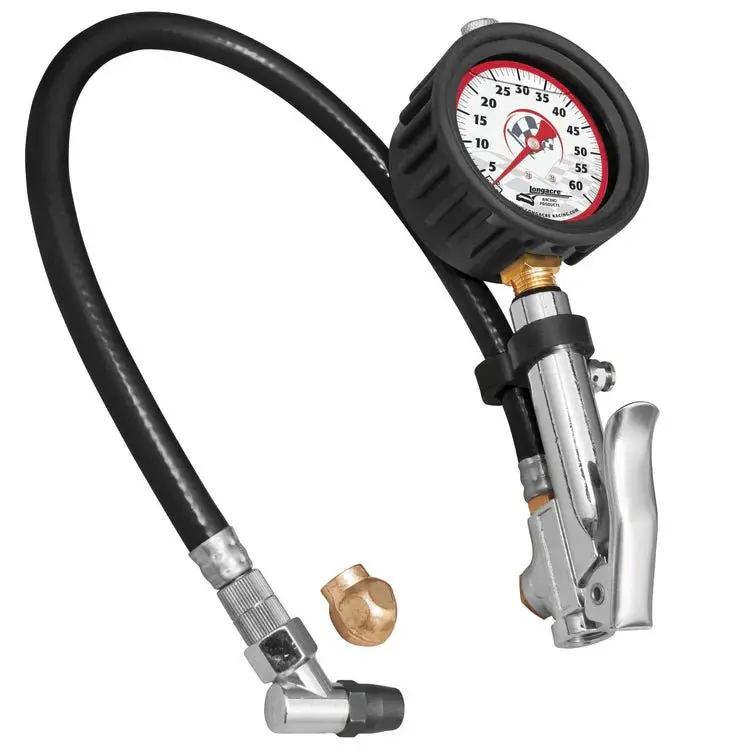 Longacre Liquid Filled 2½" Gid Quick Fill Tire Gauge 0-60 Psi 1