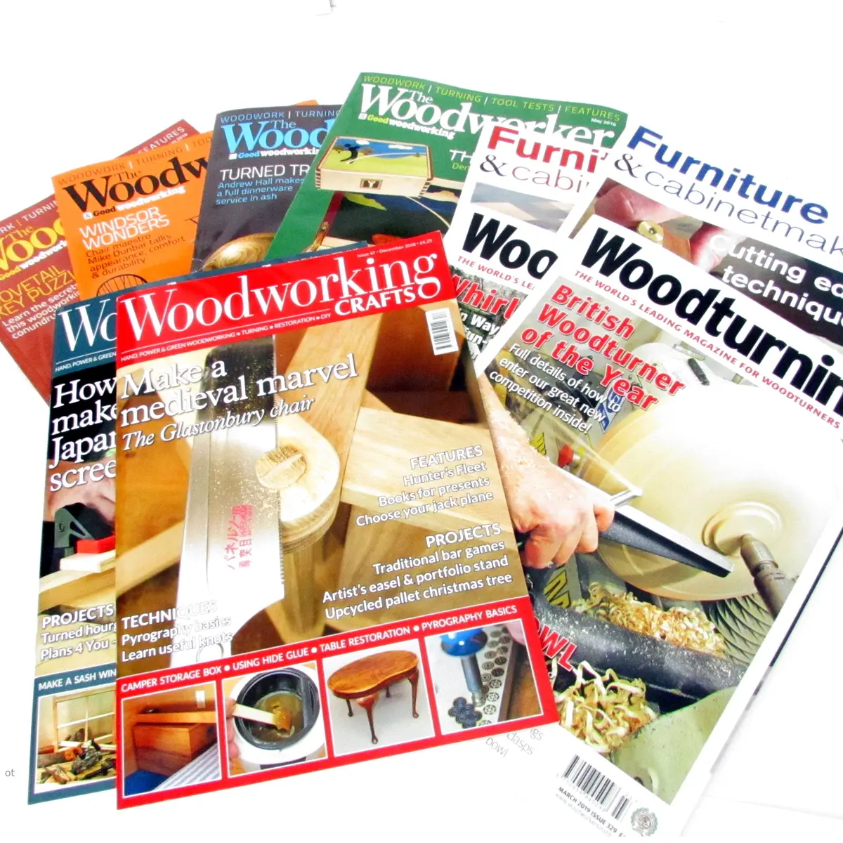 10X Woodwork / Wood Crafts Magazines (2018/2019) 1