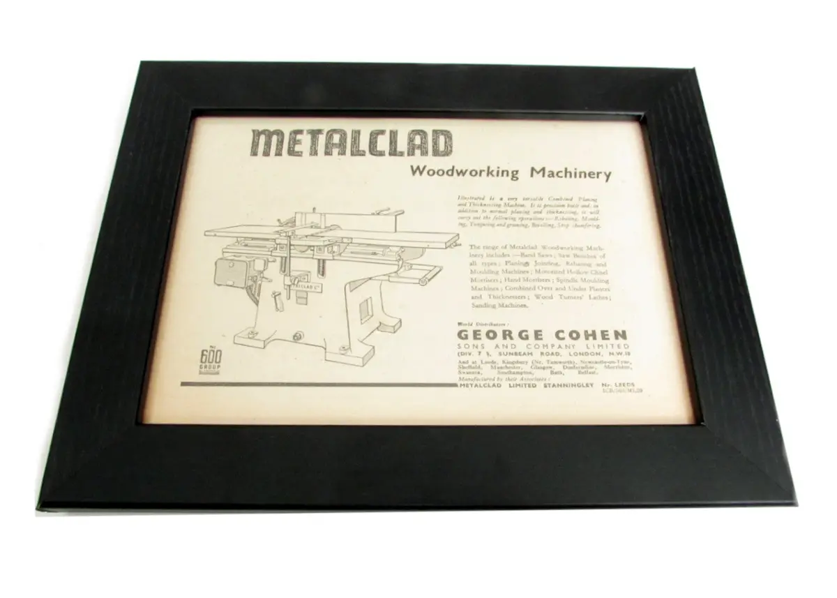 1950'S Framed Metalclad Picture - Size: A5 1