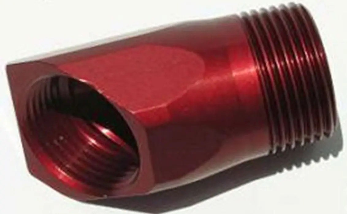 Mzwp1045R Red-Anodized Inlet Fitting Adapter 1