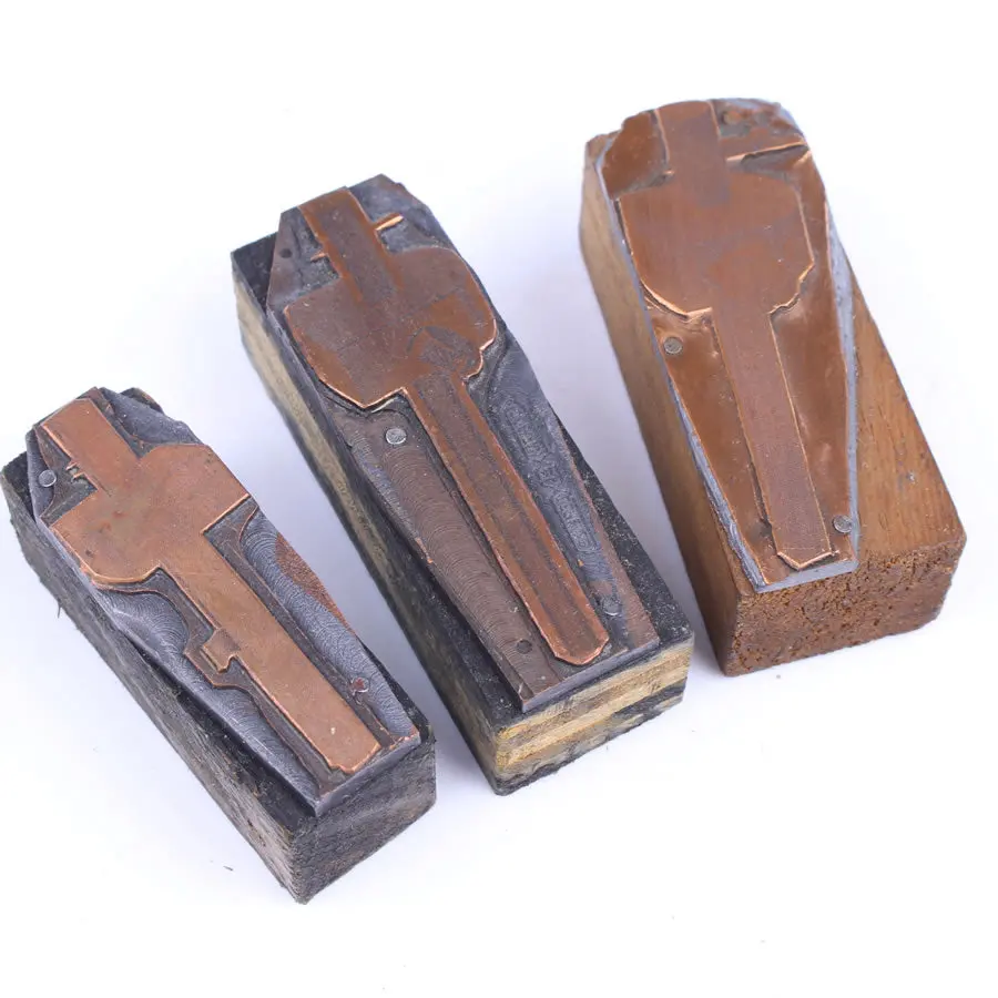 3 Marking Gauge Printing Blocks - Uk Only 1