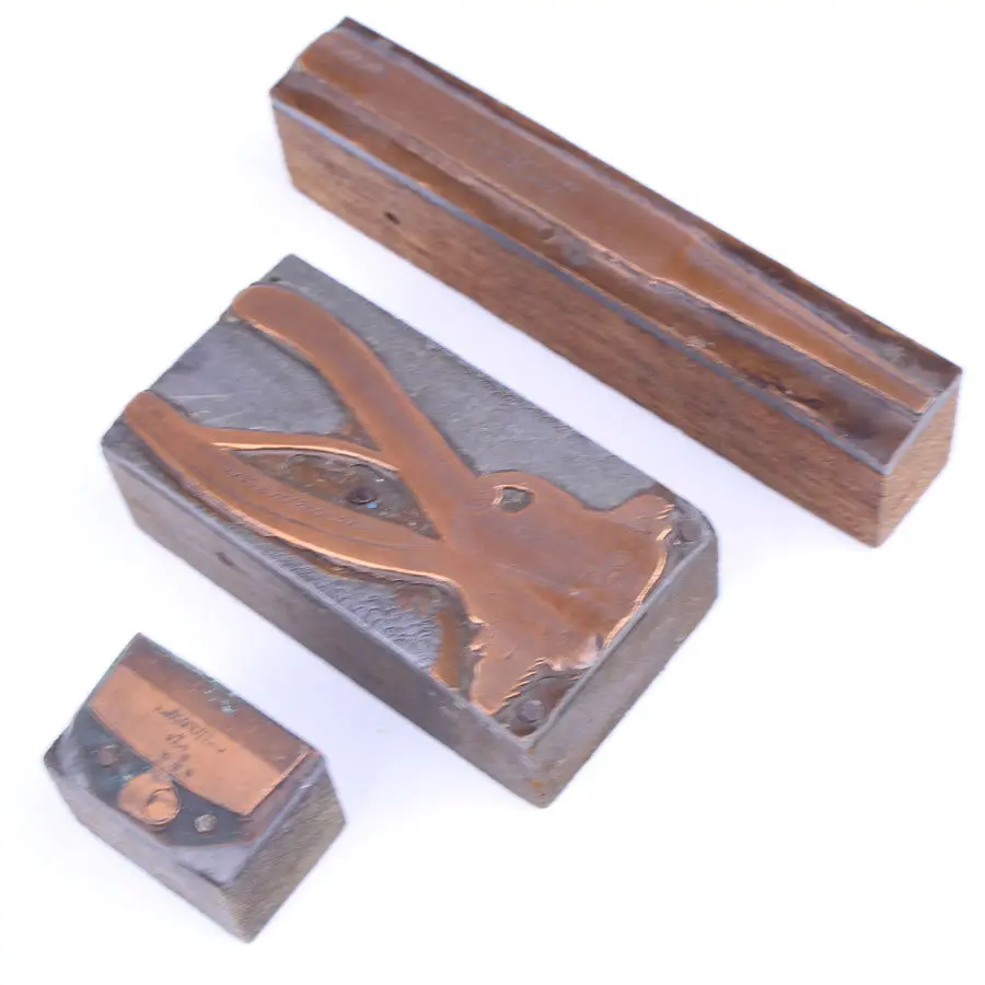 Disston, Spear & Jackson And Starrett Printing Blocks - Uk Only 1