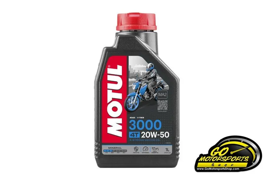 Motul 3000 4T Motorcycle Oil - Mineral (Conventional / Break-In Oil) 1