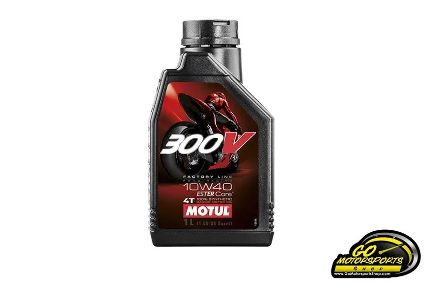 Motul 300V Factory Line Road Racing 10W-40 Synthetic Motorcycle Oil 1