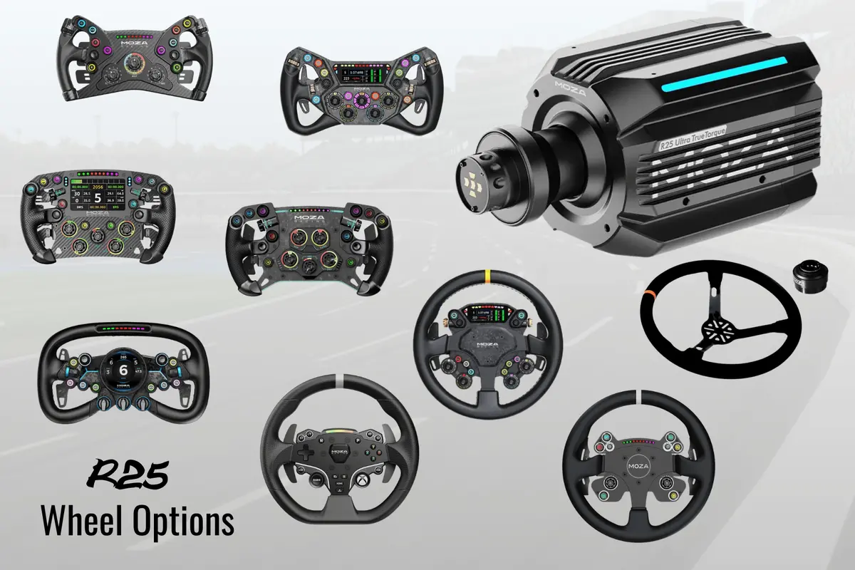 Moza R25 Ultra Direct Drive Wheel Base Packages 1