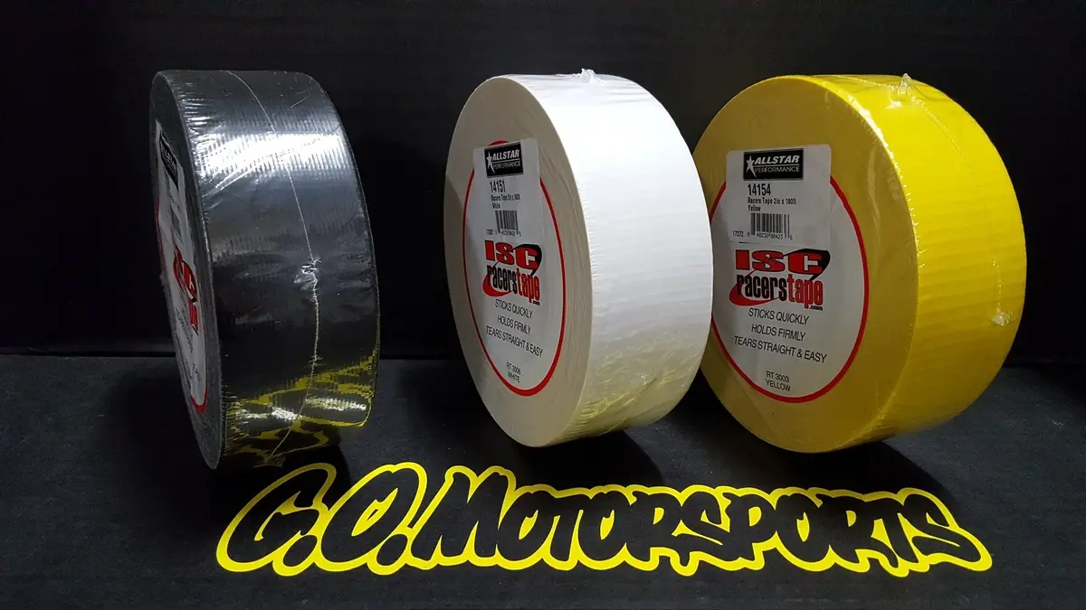 Racers Tape, 180 Ft Long, 2 In Wide 1