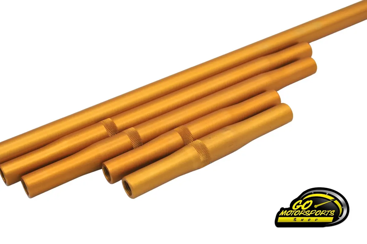 Radius Rods 1/2" Thread Aluminum, Gold Anodized (6", 6.5", 11", 12", 23.5") | Legend Car 1